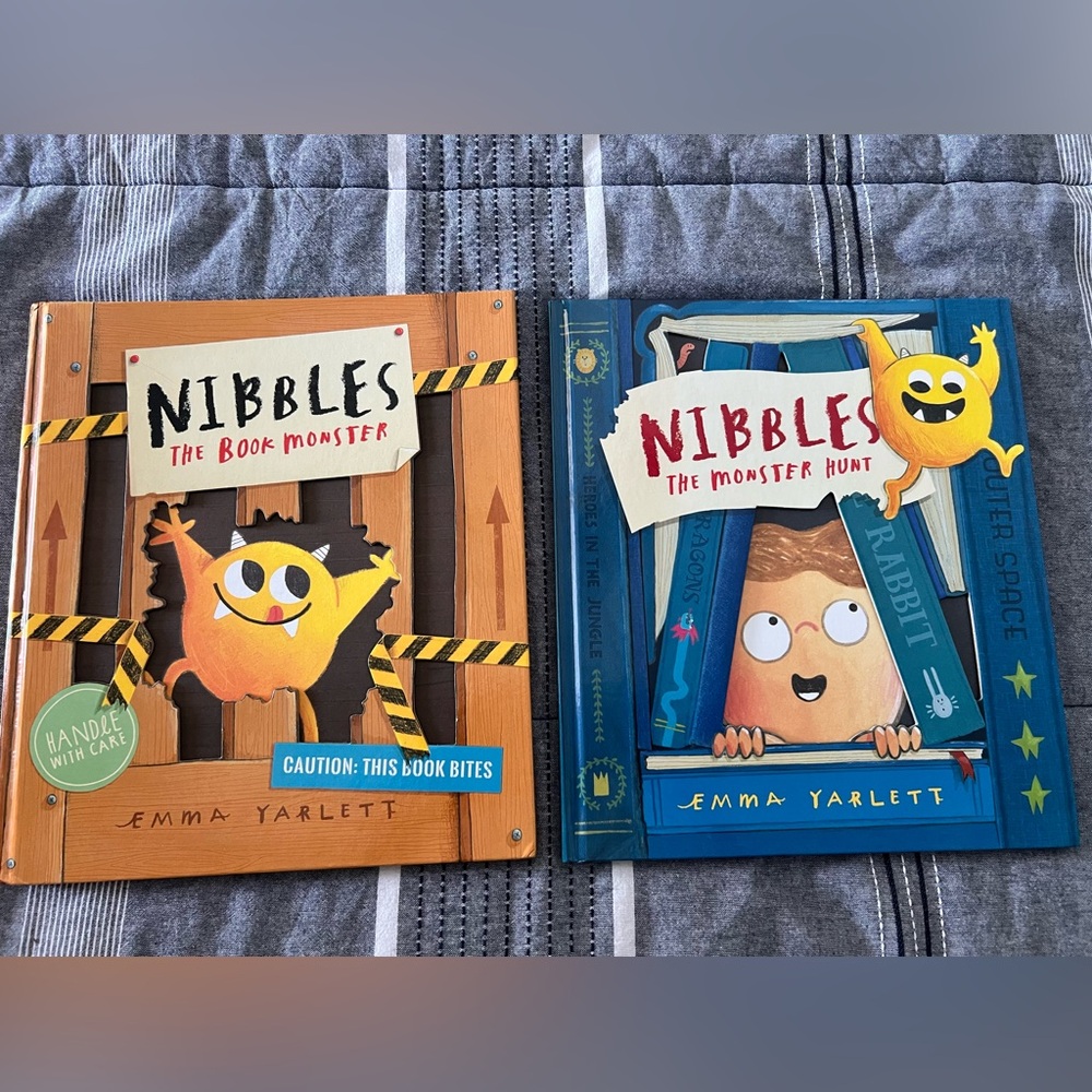 Nibbles Kids Learning Books Set - Orange and Blue